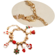 thumbnail image 3 of Pulsera navideña con dijes de Papá Noel, precioso colgante de metal para mujeres, niñas, niños y hombres, 3 of 5