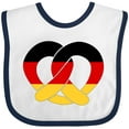 thumbnail image 3 of Inktastic German Flag in Pretzel Shape Boys or Girls Baby Bib, 3 of 4