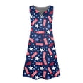 thumbnail image 6 of 4th Of July Sleeveless Dresses for Girl Flowy Summer Spring Break Sundresses T-shirt Dress, 6 of 6