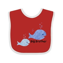 Inktastic Big Brother with Lil' Brother Boys Baby Bib