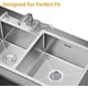thumbnail image 3 of Filtro de fregadero de cocina, filtro de fregadero de acero inoxidable, filtro de metal para fregadero de baño, 3 of 5