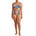 thumbnail image 2 of Women's Plus Terra Stripe Bikini Swimsuit Top, 2 of 4