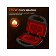 thumbnail image 3 of Sandwich Maker With Triangle Plates, 2 Slice Non-Stick Grilled Cheese Maker, Indicator Lights, Cool Touch Handle, Easy To Clean And Store, 750 W, 3 of 6