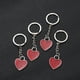 thumbnail image 4 of GOOHOCHY 4 llaveros de corazón creativos con colgante de corazón de amor, llavero de aleación de zinc, adornos artesanales para decoración de bolsos y llaves de coche., 4 of 8