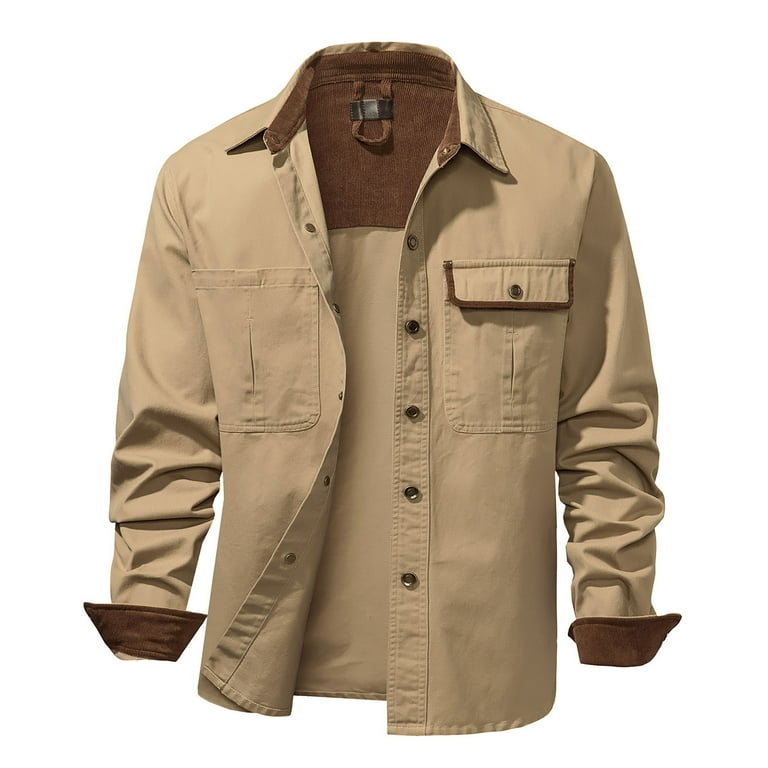 Herrnalise Jackets for Men Casual Dress Shirt Button Down Herrnalise Jackets for Men Casual Dress Shirt Button Down