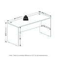 thumbnail image 4 of Furinno ROGER 60 Inch Computer Desk Coastal Grey, 4 of 5