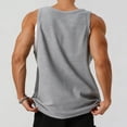 thumbnail image 4 of ZUKMRJPC Men's Tank Tops Fake Two Pieces Solid Color Casual Summer Sleeveless Basic Tees Comfy Breathable Workout Gym Athletic Shirts, 4 of 5