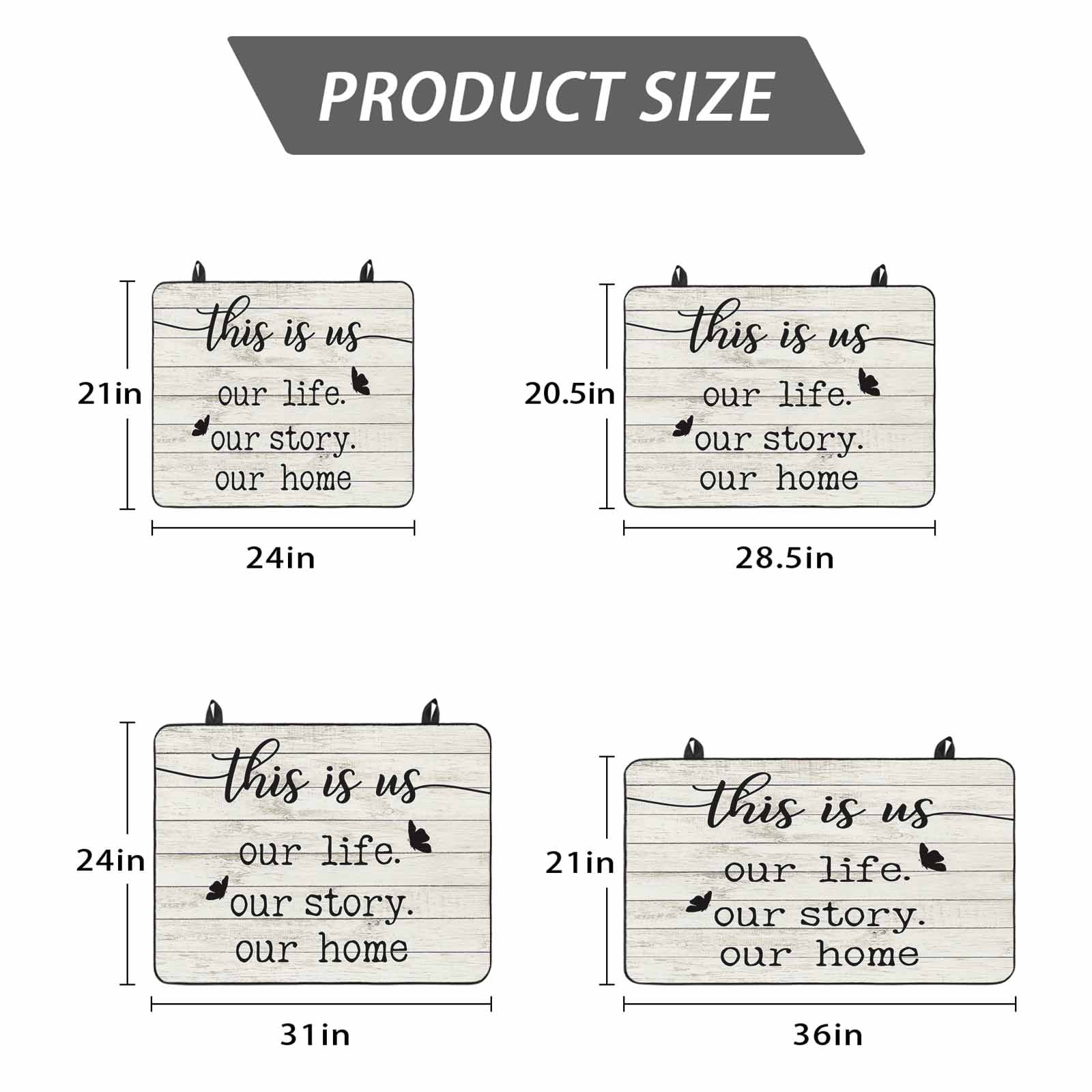 Farmhouse Butterfly Stove Top Cover for Electric Stove, Heat-proof & Non Slip Glass Top Stove Cover Protector, Rustic Retro Wooden Striped Kitchen Flat Cooktop Rubber Mat 24x21 Inches