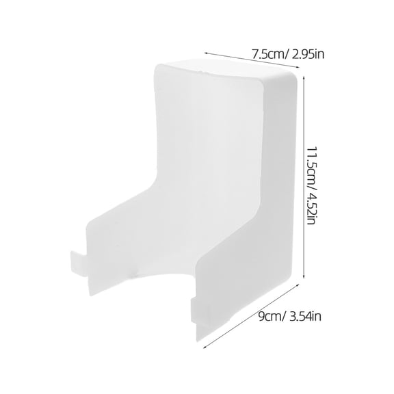 ibasenice 2Pcs White Range Hood Light Panel Replacement Covers with Oil Absorption for Home Kitchen Use