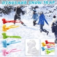 thumbnail image 2 of Dinosaur Snowball Maker Clip Maker Animal Shaped Snow Sand Mold Tool Winter Kids 2PCS, 2 of 4