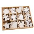 thumbnail image 2 of 10 piezas/lote de adornos colgantes de madera para árbol de Navidad, decoraciones navideñas para el hogar, fiesta, Año Nuevo, Navidad, regalo para niños, 2 of 5