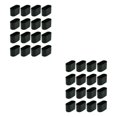 thumbnail image 2 of Inteprter 16x Negro Amplia gama de aplicaciones para tapas de patas de silla: piso con facilidad, flexible y 2Conjunto, 2 of 6