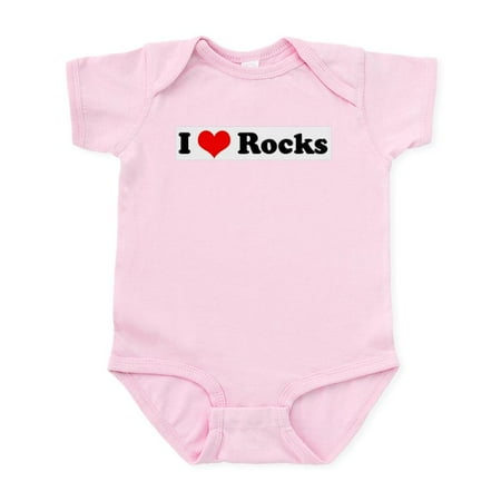 

CafePress - I Love Rocks Infant Creeper - Baby Light Bodysuit Size Newborn - 24 Months