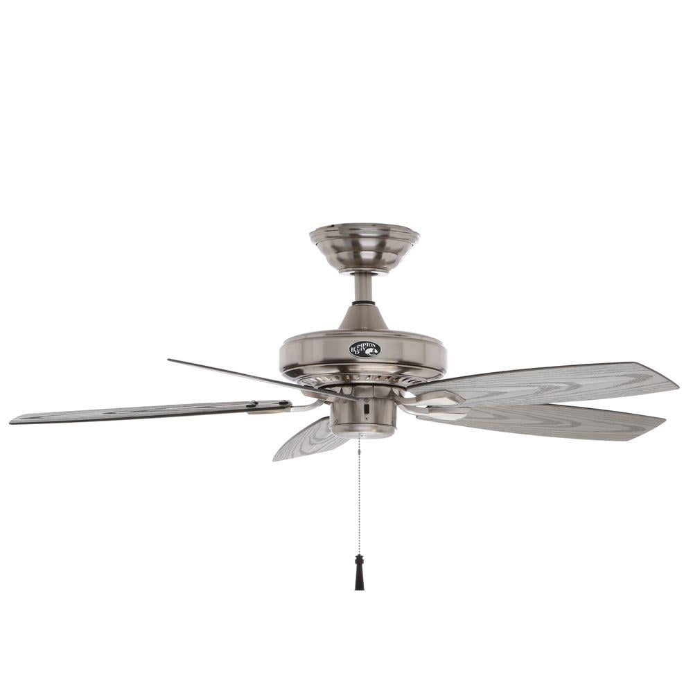 Indoor/Outdoor Natural Iron Ceiling Fan Wet-Rated Exterior Use Gazebo II 42 in 