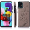 thumbnail image 3 of Phone Case for Samsung Galaxy A51 4G with Tempered Glass Screen Protector and Card Holder Wallet Cover Stand Flip Leather Cell Accessories Glaxay A 51 Gaxaly M40S 51A A515F S51 Cases Women Men Gray, 3 of 14