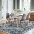 thumbnail image 2 of Haperlare Rugs Oriental Distressed Machine Washable Area Rugs Vintage Non Shedding Rugs for Bedroom Nursery,Blue,9'x12', 2 of 7