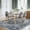 Blue, variant on FairOnly 8'x10' Blue Machine Washable Area Rugs for Living Room Vintage Distressed Ultra-Thin Bathroom Rugs Throw Carpet