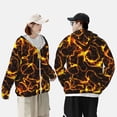 thumbnail image 4 of Balery Orange Lightning Sudadera ligera de manga larga con capucha y protección solar UPF 50+ para hombre y mujer, ideal para pesca y running-Medium, 4 of 7