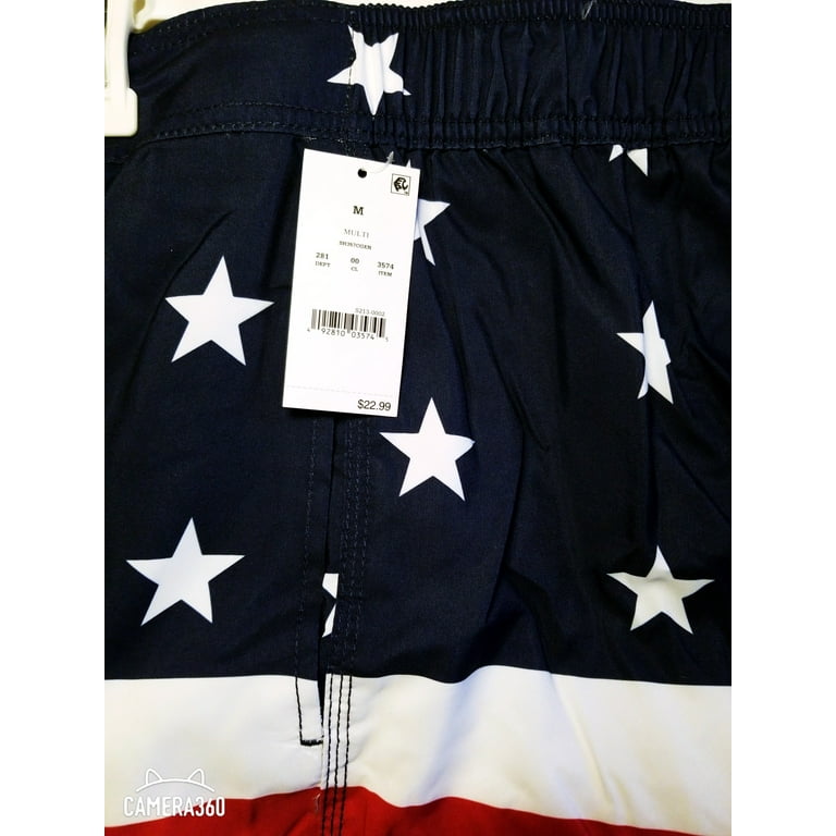 Swim Trunk M Red White Blue