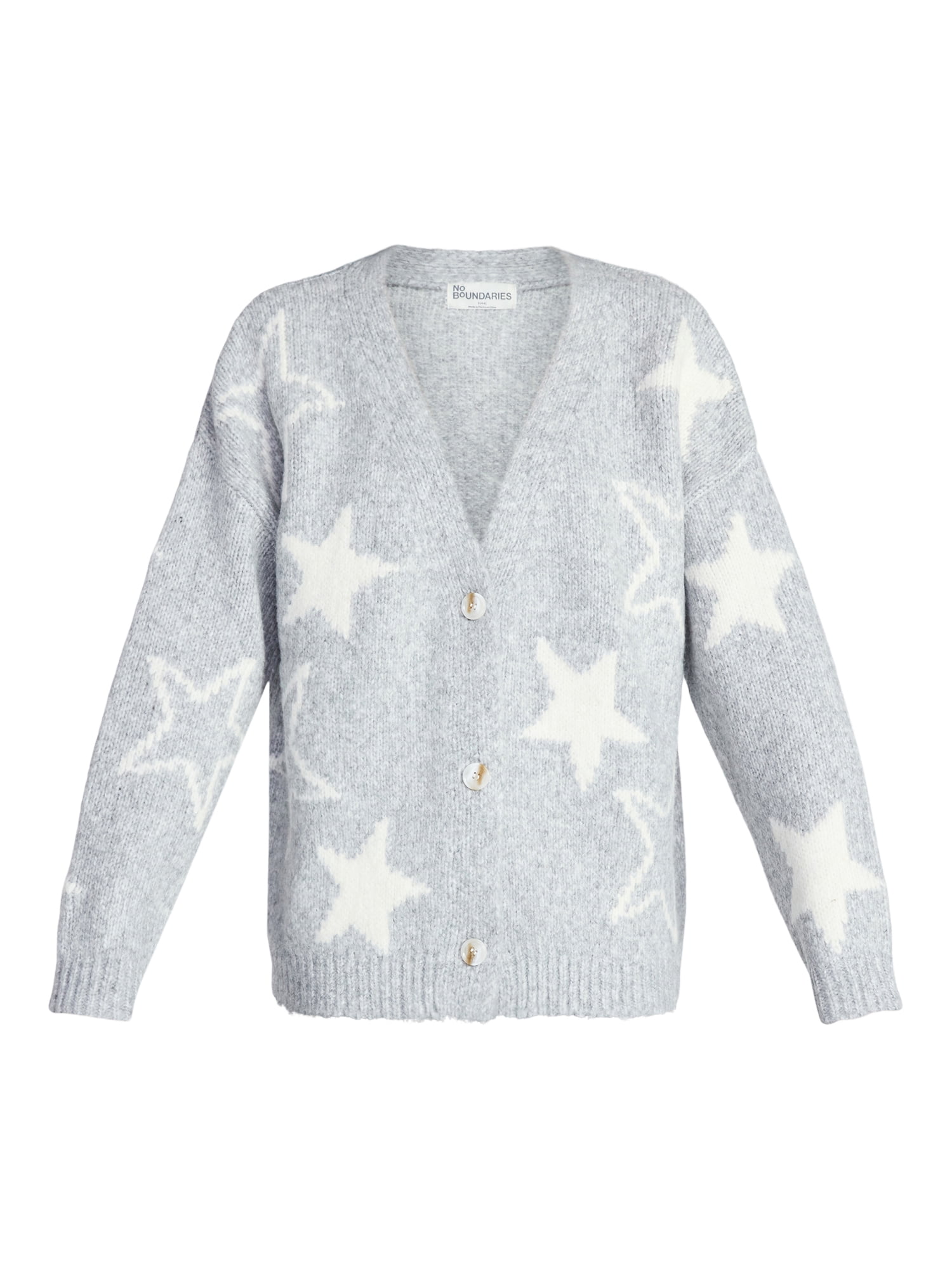 No Boundaries Button-Front Cardigan, Women's XXS-XXL