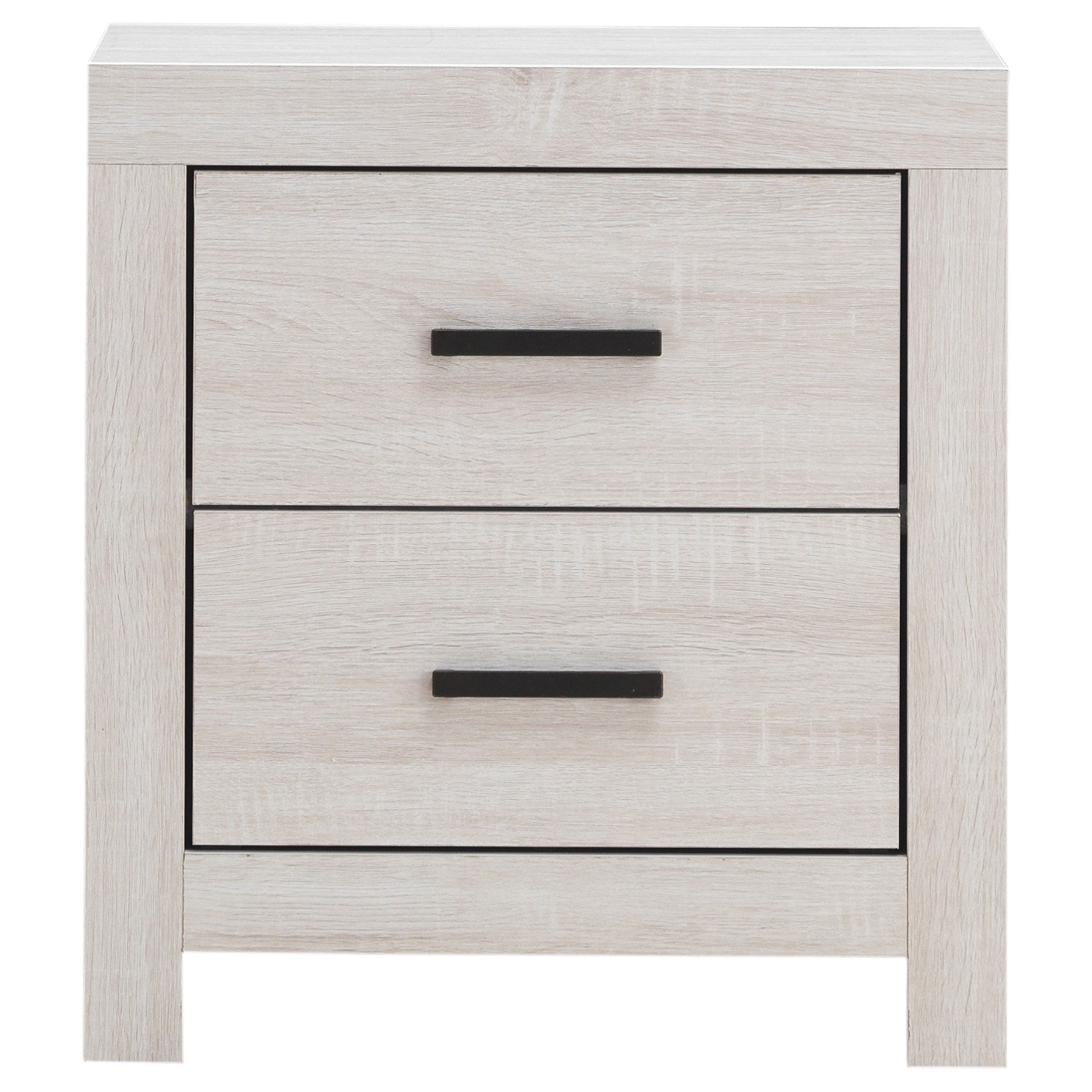 Brantford Coastal White 2-Drawer Nightstand