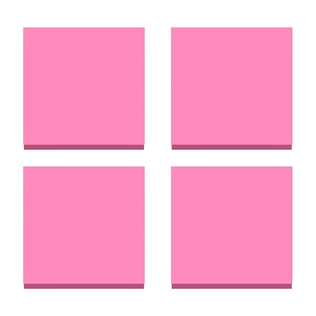 Clearance! beishanbush Sticky Note Assorted and Sticky Sheets Tearable Bright Colors Feet Notes 3*3 Super & Stationery One Size Pink