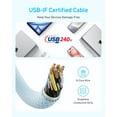thumbnail image 5 of Anker Zolo USB C to USB C Cable, Braided and Dirt-Free Type-C Fast Charging Cable, Slim Connector, 5 of 6