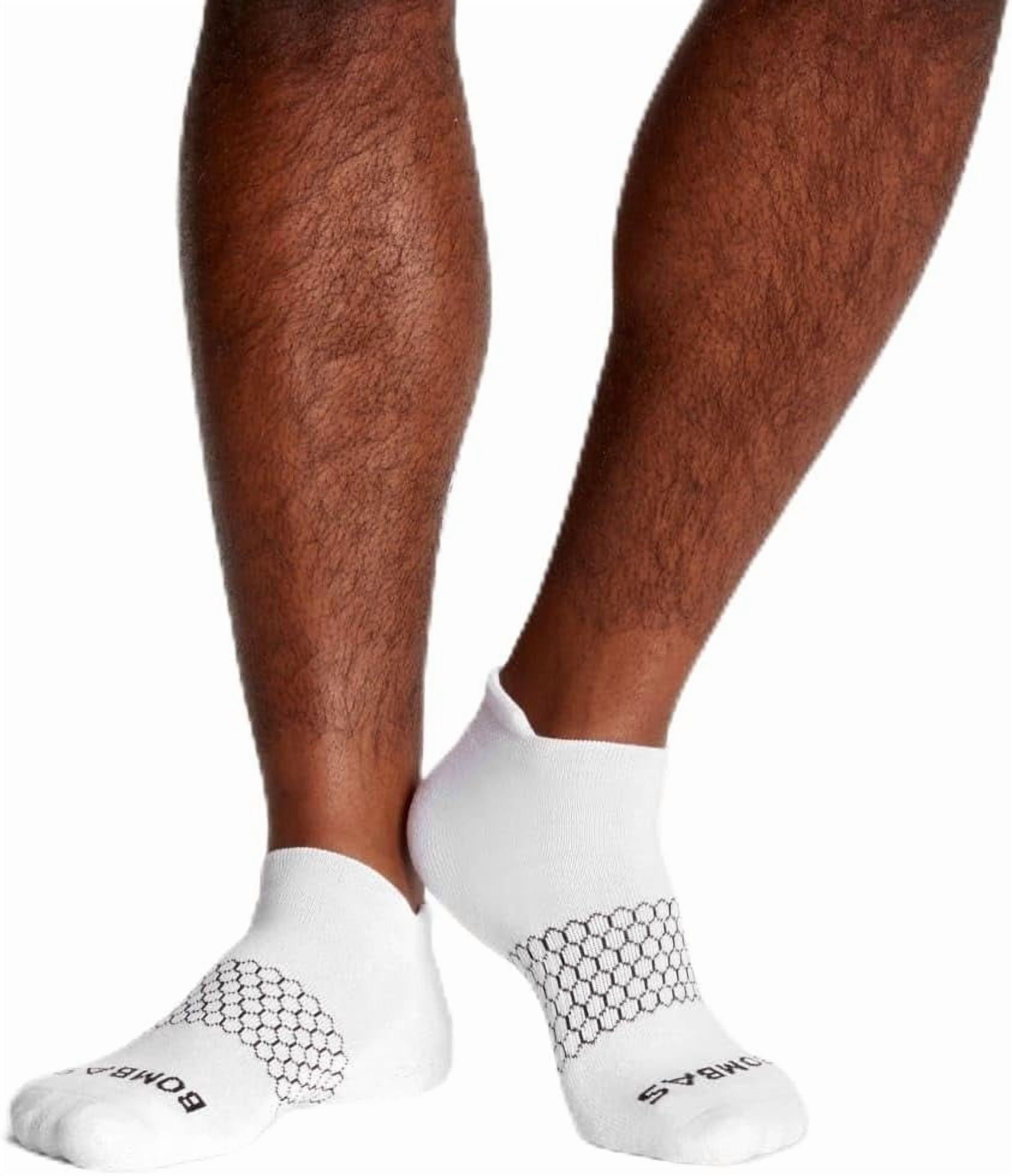 BOMBAS Originals Ankle Socks White Large 4 Pack