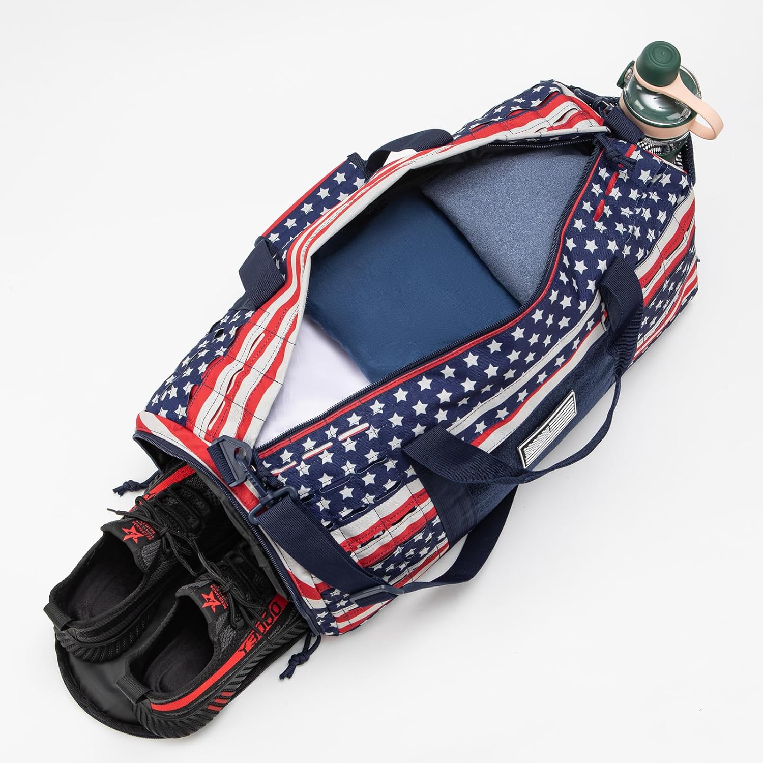 favastee 40L Military Tactical Duffle Bag For Men Sport Gym Fitness Tote Travel Training Workout With Shoe Compartment Basketball Football Weekender