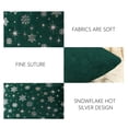 thumbnail image 3 of Nkmbld Christmas Throw Pillows Soft Fuzzy Decorative Pillows Covers with Snowflake Glitter Printed Pillowcases for Sofa, Couch, Bed and Car, Green, 3 of 8