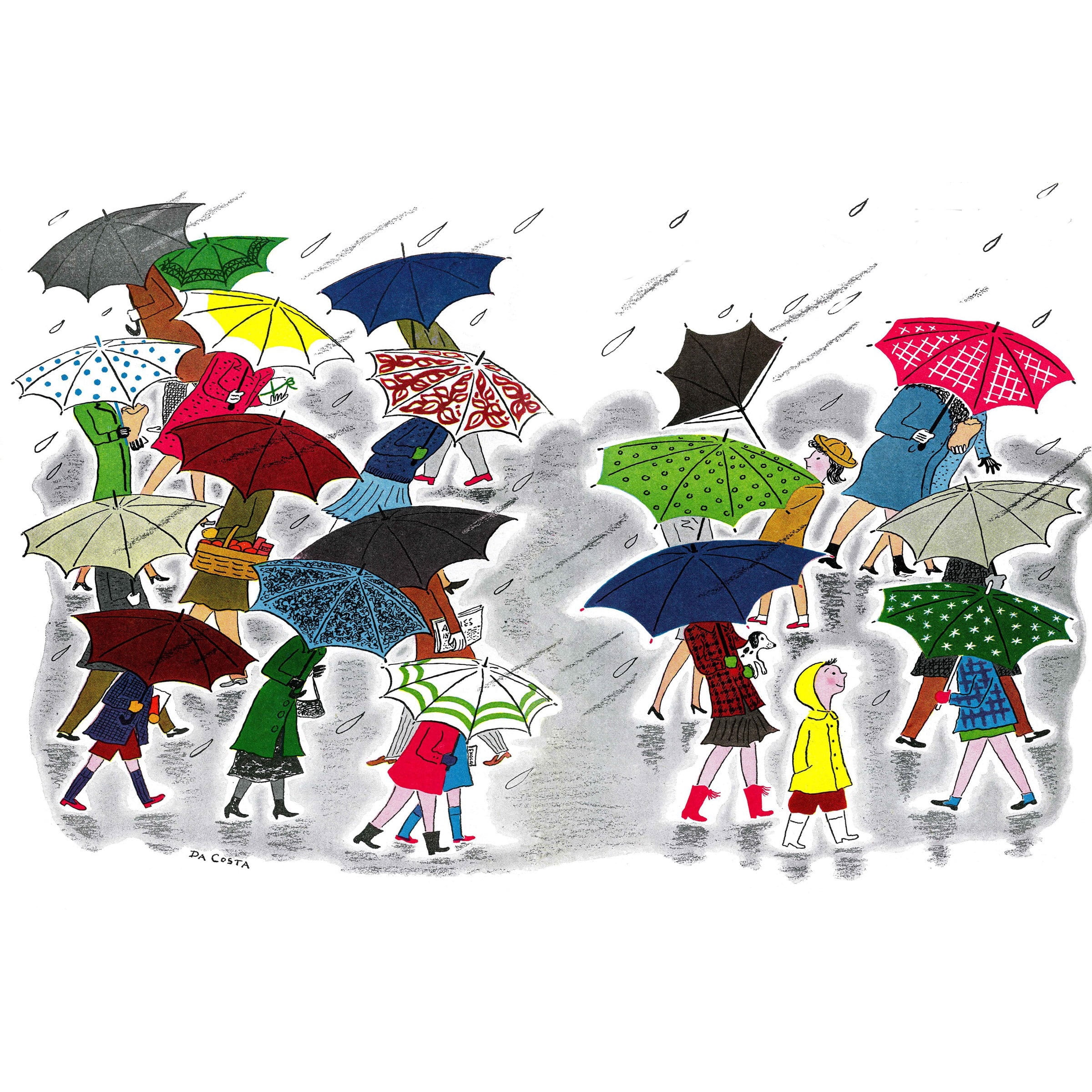 Marmont Hill "Rainy Day" by Curtis Painting Print on Canvas