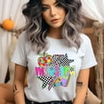 thumbnail image 2 of Maestra Pop Art Teacher T-Shirt, Retro Colorful Graphic Tee for Bilingual Educators, Maroon, Size 2XL, 2 of 6