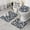 Pioneer Flower Floral Print Pattern-2, variant on Pioneer Flower Floral Print Pattern Bathroom Rug Set 3 Piece, Flannel Bathroom Shower Mats with Non Slip Backing, Water Absorbent Gifts for Bathroom Shower Room