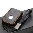 thumbnail image 4 of Vitodeco Genuine Leather Smart Key Fob Case Compatible with Volvo XC60, XC90, S90, V90 2019-2025 (4-Button, Black), 4 of 5