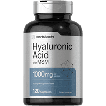Hyaluronic Acid with MSM | 1000 mg | 120 Capsules | by Horbaach