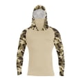 thumbnail image 3 of Tactical Style Sun Shirt For Men With Full Face Cover And Raglan Sleeves Highlighting Moisture Wicking Performance For Daily Wear Green XL, 3 of 5