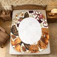 thumbnail image 4 of Erosebridal Bow Floral Fitted Sheet Full 3 Pieces,Fall Harvest Bed Set,Multi,1 Fitted Sheet and 2 Pillowcases, 4 of 6