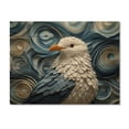 thumbnail image 3 of Designart "Geometric Guardian Coastal Seagull II" Animals Print on Natural Pine Wood, 3 of 5