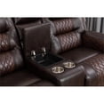 thumbnail image 4 of Ilyiano Two Tone Faux Leather 2-PC Livingroom Reclining Set In Brown, 4 of 4