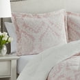 thumbnail image 2 of Cedar Court Hyde Damask Blush 3-Piece Ultra Plush/Sherpa Comforter Set - King, 2 of 5