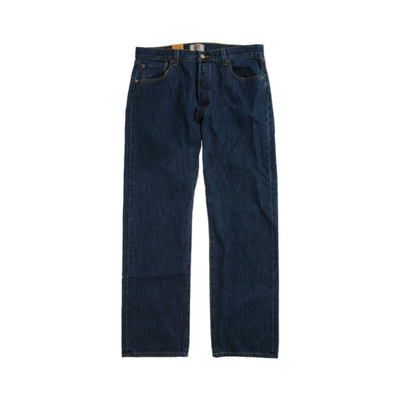 Levi's Mens Classic 501 Denim Straight Leg Jeans med 32x36