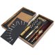 thumbnail image 2 of Feather Pen Set Calligraphy Writing Drawing Quill Dip Kit Vintage Art Craft CollectionSP248006R Wine Red, 2 of 5