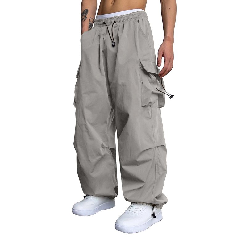 NIEWTR Cargo Pants for Men Street Fashion Wide Leg Parachute