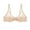 Beige, variant on Bras for Women No Underwire Thin Breathable Underwear For With Small Chest And Flat Chest Showing Big Gathered Outward Expansion Anti Drooping Full-Coverage T-Shirt Bra