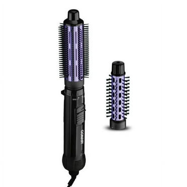 Conair 2-in-1 Hot Air Curling Combo, Includes 1.5" Curl Brush & 1" Aluminum Bristle Brush