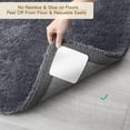 thumbnail image 3 of Torubia Rug Pad Gripper for Hardwood Floors, Washable Non Slip Rug Pads Grippers for Area Rugs, Grip Rug Corners to Prevent Sliding,8PCS/White, 3 of 6