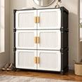 thumbnail image 4 of Door-Mounted Shoe Cabinet with Detachable Shoe Racks, Multi-Tiered Storage Shelves, Enclosed Entryway Organizer for Hallway and Living Room, 4 of 5