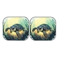 thumbnail image 7 of Disketp 2 Piece Watercolor Turtle2 Pattern Windshield Sunshades,Folding Windshield Sun Shade For Car Suv Trucks Sedan,Blocks Uv Rays Sun Visor Protector-Large, 7 of 7