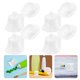 thumbnail image 4 of Tapa abatible para pasta de dientes, 50 unidades, dispensador de pasta de dientes con bomba, tapa de rosca, exprimidor, tubo de pasta de dientes, tapa superior, color blanco, 4 of 7