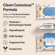 The Honest Company Little Flushables Plant-Based Wipes, 126 Count, Hypoallergenic, Safe to Flush